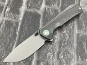 Twosun Folding Knife YJ01-V1 Blade Titanium/CF Handle CampingKnife TS419-YJ01-SW