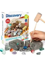 Discovery Kids Gemstone Dig Stem Science Kit by Horizon Group Usa, Excavate, Dig