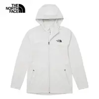 在飛比找PChome24h購物優惠-The North Face北面男款灰色舒適保暖連帽外套｜8