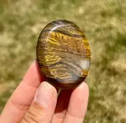 Mugglestone Worry Stone - Polished Natural Tiger Iron from Western Australia