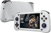 2025 New Retro Game Console,Portable Handheld Video Game Console ，4.3 inch IPS Screen with 128GB Card 20000 Games,20+ emulators& Linux System (White, 128)