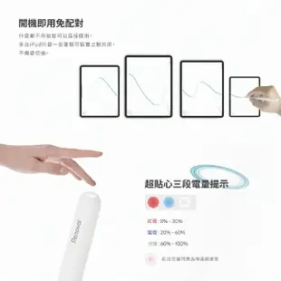 【Penoval】Apple ipad pencil AX pro 2 磁吸充電觸控筆 專業繪圖(適用平板 iPad 10/9/air5/mini/Pro)