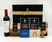 Luxury Gourmet Gift Basket Gift Hampers with Penfolds 389 Cabernet