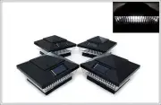4-Pack Solar BLACK Post Cap LED Lights For 6 X 6 PVC Vinyl or Wood Fence Post