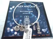 Alex and Ani NUTCRACKER 2017 Russian Silver Charm Bangle With Tag Card & Box