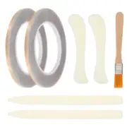 2Roll 36Yard 2/9" Black Back Conductive Copper Foil Tape with Scrapers & Brush