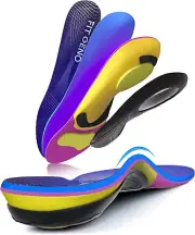 Arch Support Plantar Fasciitis Insoles: Orthotics Inserts for High Arch Pain Re