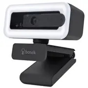 Bonelk USB Webcam Pro LED Clip On, 1080p (Black) [ELK-63026-R]