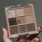 9 Colors Glitter Matte Eyeshadow Shimmer Eye Shadow Powder Palette Makeup Kit