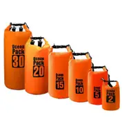 Orange Waterproof Bag Dry Sack Fishing Camping Canoeing Outdoor Sport 2/5/10/15/20/30 L