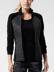 Athleta Women's Flurry Force Insulated PrimaLoft Jacket II NWT size Small Black