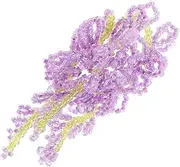 SAFIGLE Wisteria Flower Charm DIY Kit Aesthetic Hair Accessories for Women for Hair Clips Earrings Bridal Decorations Sturdy Rice Beads Unique Crafting Projects