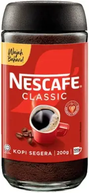 Nescafe Classic Instant Coffee 100% Natural Coffee Malaysia Rich Coffee 200G ...