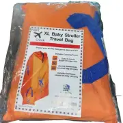 Alnoor Orange Stroller Travel Bag Flight Check Includes Backpack Straps New