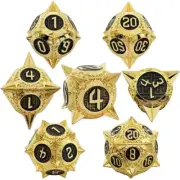 7pcs/set D&D Dice Set Metal Dice Dungeons & Dragons Game Accessories Popular B11
