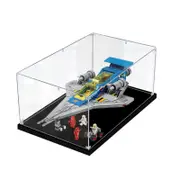 Acrylic Display Case for LEGO 10497 ICONS Galaxy Explorer Figure Storage Box Dust Proof Glue Free