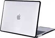 BlueSwan Compatible for MacBook Pro 16 inch Case 2024-2021 Model M3 A2991 A2780 A2485 M2 M1 Pro/Max with Touch ID, Anti-Cracking Anti-Fingerprint Protective Cover, Soft TPU Bumper + PC, Frosted Clear