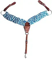 CHALLENGER Western Mohair 25-Strand Two-Tone Breast Collar Uptugs 55RT01TR