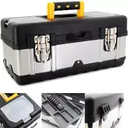 Anyyion .5-Inch Tool Box Portable Lockable Storage Stainless Steel Plastic Con
