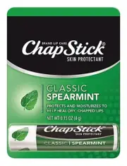 (2 Pack) - Chapstick Classic Lip Balm - Classic Spearmint, 0.15 oz