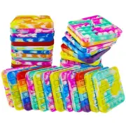 24 Pcs Pop Bubble Fidget Toys for Party Favors, Stress Relief Pressure Reliev...