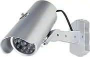(Electronic security) Dummy Realistic Looking Security Camera Red LED Light Blinking AAA (31ry318qf145) Battery Powered