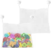 Bath Toy Holder, 2 PCS Hanging Mesh Bath Toy Organizer Bags - Extra Large