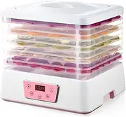 Food Dehydrator, Freeze Dryer Machine with 5 Tray, Pet Food Dryer with 35-70°Temperature Adjustable, 360°rotatable Fruit Dehydrator Machine, for Fruits Vegetables Meat