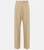 [Tove] Tove Gabrielle high-rise linen wide-leg pants AU 6 beige