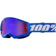 100% Percent Strata 2 Blue Red/Blue Mirror Kids Goggles