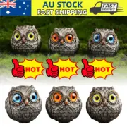 Owl Figurines Creative Owl Statue Tabletop Ornament Home Garden Decor RY