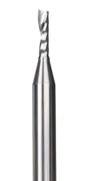 DashHound BRO02 Carbide O Single Flute Plastic Cutting Spiral Bit CNC Router ...