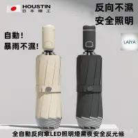 在飛比找蝦皮商城精選優惠-日本 Houstin 全自動 一鍵開放反向傘折疊 LED高光