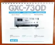 Akai GXC-730D Cassette Tape Deck Owners Manual