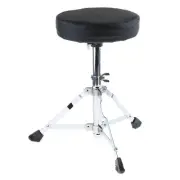 Metal Tripod Children Drum Stool Stand Throne Chair Rubber Feet Black