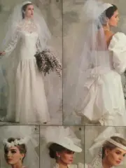 Vogue Sewing Pattern 9822 Misses Wedding Bridal Veil Headpiece Uncut