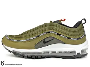 2021 限量登場 經典復刻慢跑鞋 球鞋名舖 UNDEFEATED x NIKE AIR MAX 97 UNDFTD 1997 軍綠 墨綠 黑 全氣墊 子彈 慢跑鞋 '97 (DC4830-300) !