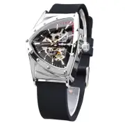 Skeleton Watches for Men, Automatic Mechanical Watch with Triangle Dial, Lumi...