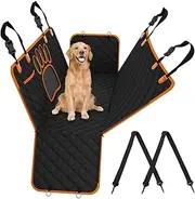 Car Seat Cushion Scratch Proof Nonslip Soft Dog Hammock for CarTruck Back Seat Extender for Dogs Dog Car Seat Cover(Yellow)