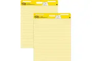 Post-It 561 Easel Pad Ruled Lines Yellow 635x775mm 30 Sheets 2 Pack