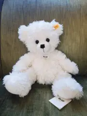 RARE NWT Steiff Original Lizzy White Teddy Bear Plush Fuzzy Soft Polar 012716