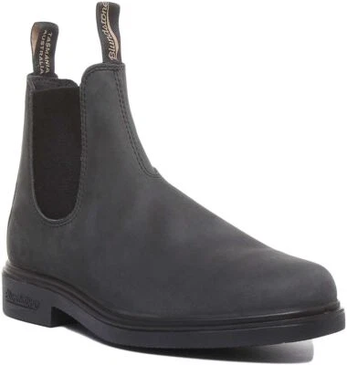 Blundstone Leather Chelsea Womens Boots In Rustic Black UK 3 - 6.5