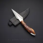 Rare!! Custom Handmade Stainless Steel Full Tang EDC Knife Acrylic Resin Handle.