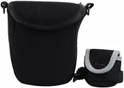 BIZOEdigital Protable Camera Cover Case Bag For Olympus E-M10 EM10II E-M5II EP3 EM5 EPL6 EPL7 E-PL8 EPL5 EP5 14-42mm Lens with strap (black)