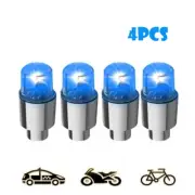 4X Car Auto SUV Wheel Tire Tyre Air Valve Stem LED Light Caps Cover Accessories,