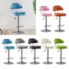 Bar Chair Bar Stool Height Adjustable Dining Chair with High Back Armless Lift