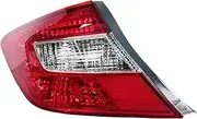 Compatible for Civic Sedan 2012 2013 Taillights Left Right Turn Lights Reverse Lights Brake Lights Driving Lights Flashing Lights(Only 1 Left,Outside)