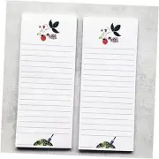 Strawberry Garden Refrigerator Notepads - Set of 2 Pads