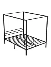 [Artiss] Pochy Queen Size Metal Bed Frame in Black
