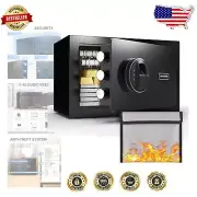 Waterproof Fireproof Mini Safe with Biometric Lock - Peace of Mind Protection